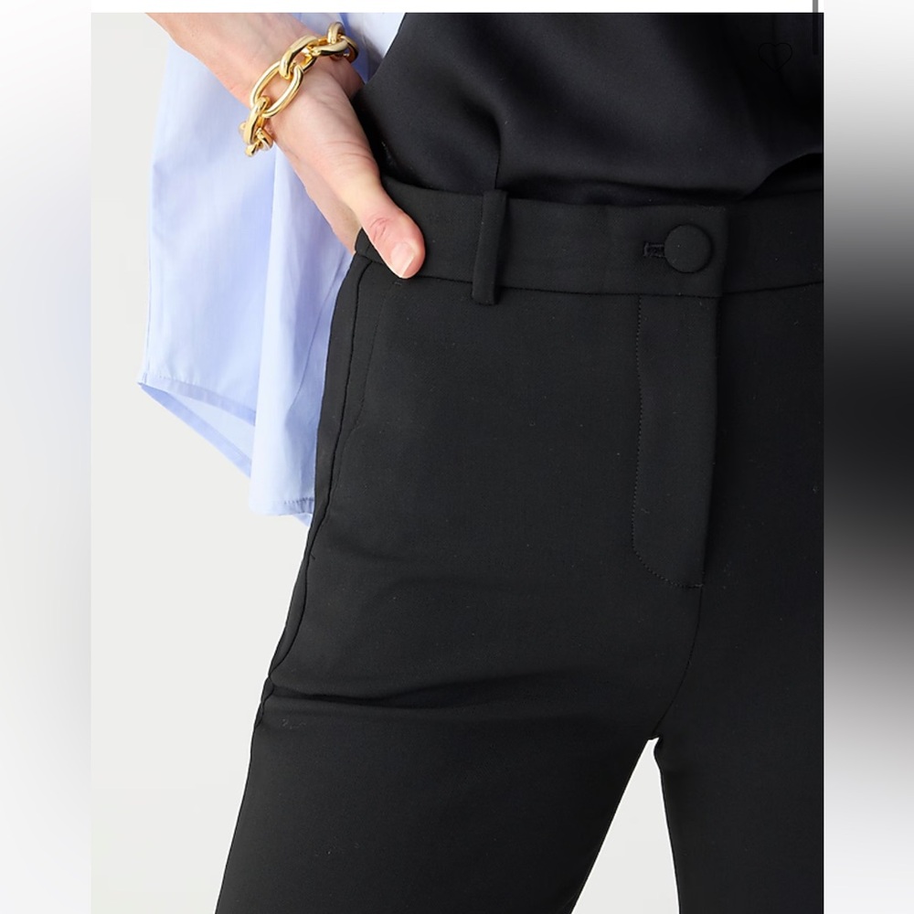 J. Crew Black Cameron Pant in Four Season Stretch 8 Petite New H6583 - Picture 3 of 12